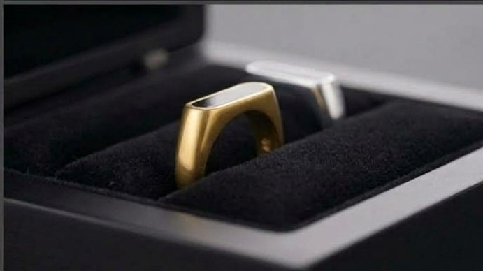 Minimalist Open-Frame Ring | Silver & Golden