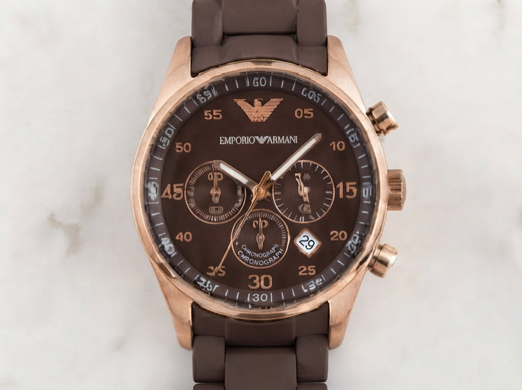 Charcoal Grey Bracelet Watch – Gold-Tone Case