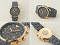 Charcoal Grey Bracelet Watch – Gold-Tone Case