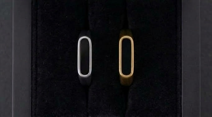 Minimalist Open-Frame Ring | Silver & Golden