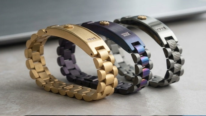 Crown Detail Link Bracelet