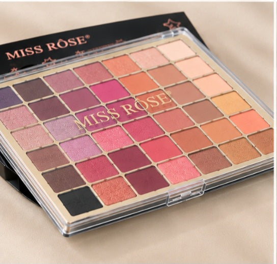MISS ROSE 40-Color Eyeshadow Palette – Nude, Pink & Warm Tones