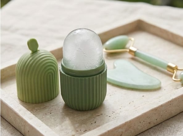 Cactus Facial Ice Roller – Green