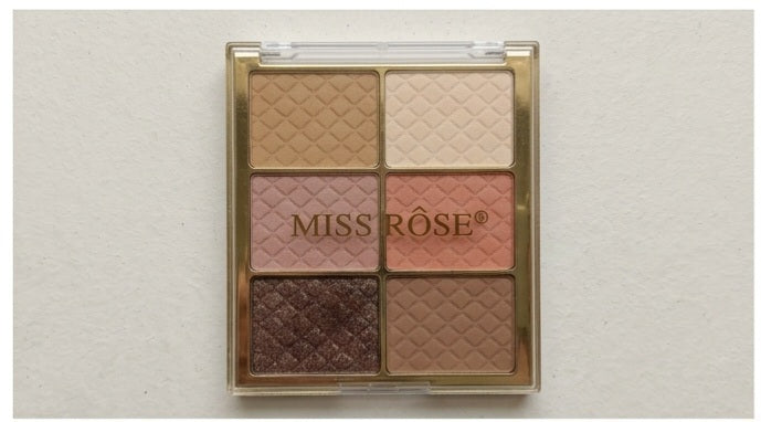 MISS ROSE 6-Shade Makeup Palette – Nude, Rose & Brown