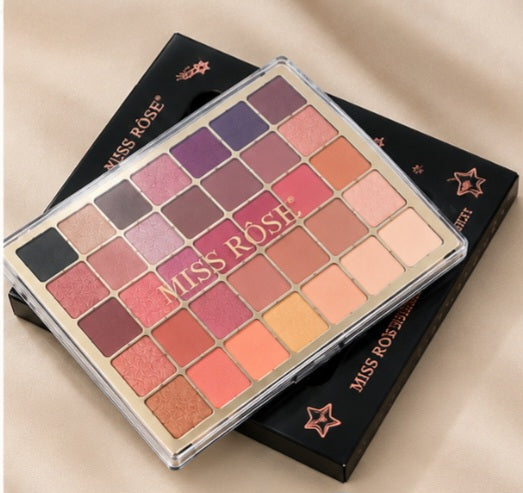 MISS ROSE 40-Color Eyeshadow Palette – Nude, Pink & Warm Tones