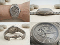 Silver-Tone Skeleton-Style Bracelet Watch