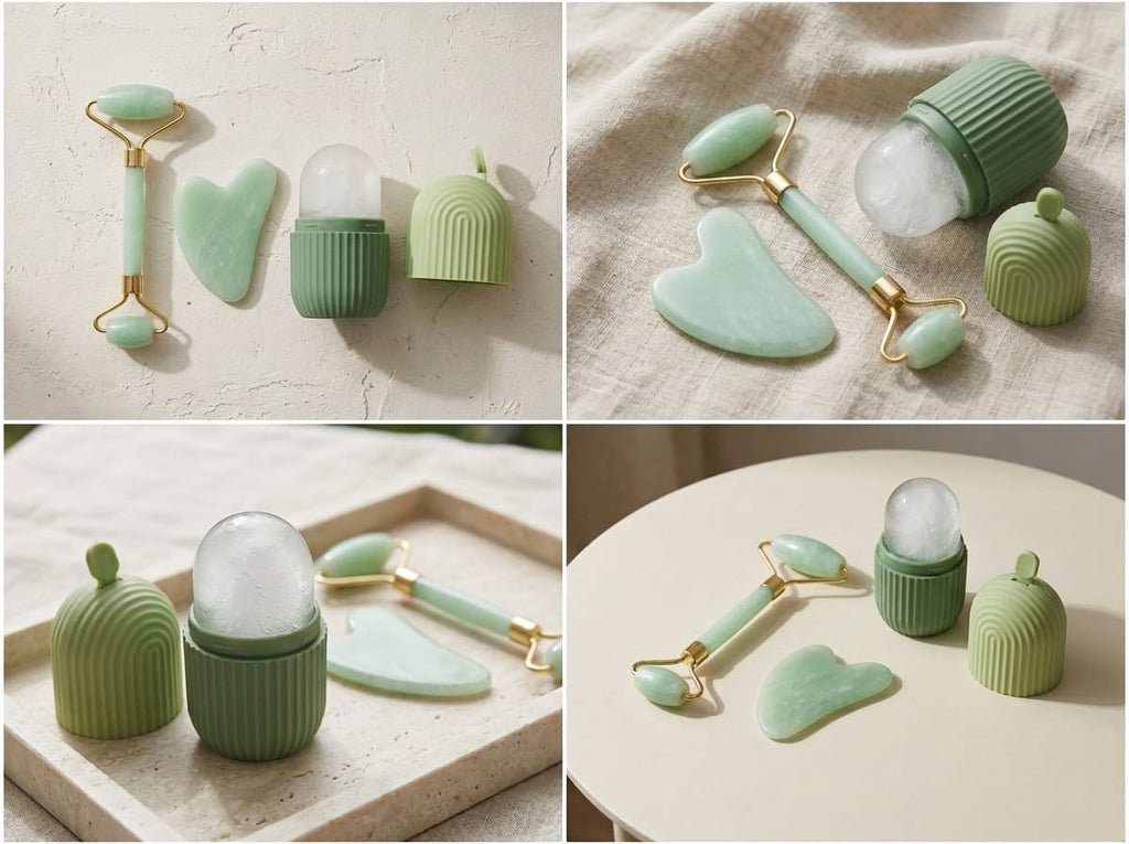 Cactus Facial Ice Roller – Green