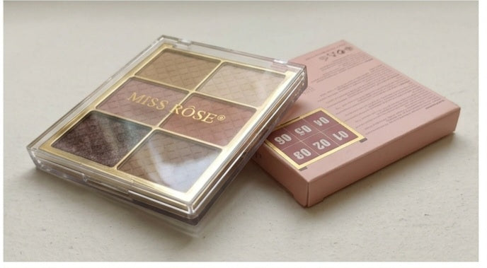 MISS ROSE 6-Shade Makeup Palette – Nude, Rose & Brown