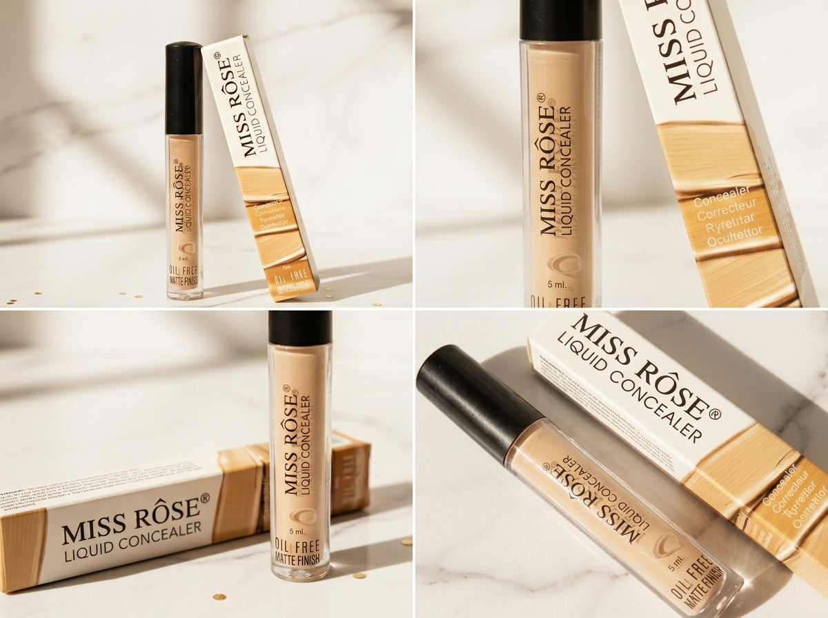 MISS ROSE Oil-Free Matte Liquid Concealer – 5 ml