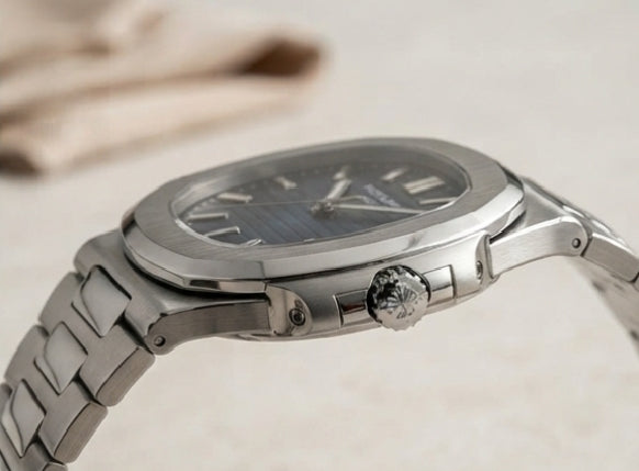 Patek Philippe Nautilus Stainless Steel Blue Dial Watch