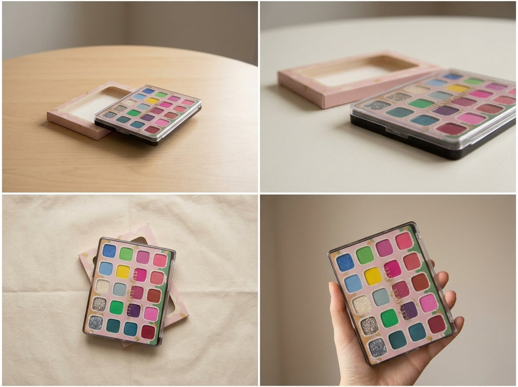 20-Color Eyeshadow Palette – Bright Colors & Glitter Accents