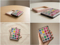 20-Color Eyeshadow Palette – Bright Colors & Glitter Accents