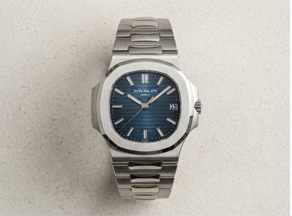 Patek Philippe Nautilus Stainless Steel Blue Dial Watch