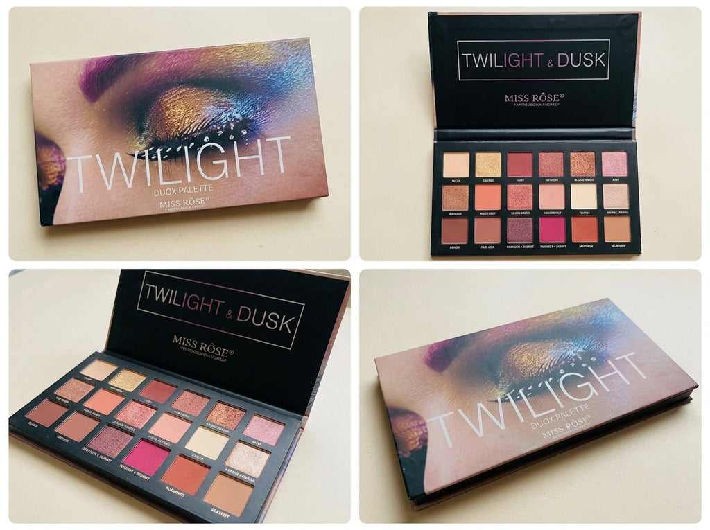MISS ROSE Twilight & Dusk 18-Shade Eyeshadow Palette